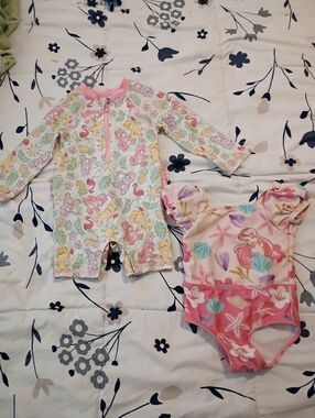 Two Baby Girl Swim Suits